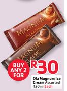 Ola Magnum Ice Cream Assorted-2x120Ml Each