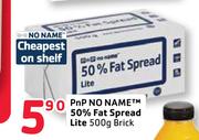 PnP No Name 50% Fat Spread Lite-500G Brick