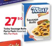 Today Sausage Rolls Party Pack Assorted-40's Per Pack