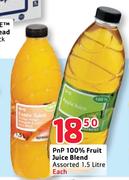 PnP 100% Fruit juice Blend Assorted-1.5L Each