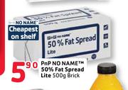 PnP No Name 50% Fat Spread Lite Brick-500g