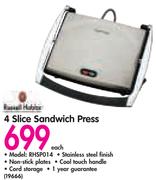 Russell Hobbs 4 Slice Sandwich Press RHSP014