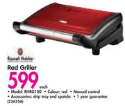 Russell Hobbs Red Griller RHRG100