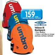 Umbro Veloce 3 Backpack-Each