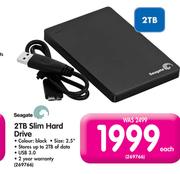 Seagate 2TB Slim Hard Drive