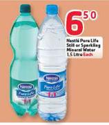 Nestle Pure Life Still Or Sparkling Miniral Water-1.5L Each