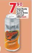 Game Ready To Drink Sports Drink Assorted-440ml