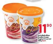 Dairybelle Bliss Double Cream Yoghurt Assorted-500g Each