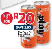 Play Power Play Energy Drink-2X250ml 