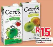 Ceres 100% Fruit-Juice Blend Assorted-1ltr Each