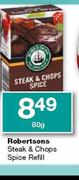 Robertsons Steak & Chops Spice Refill-80gm