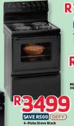 Defy 4 Plate Stove Black