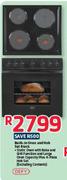Defy Built In Oven And Hob Set Black
