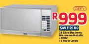 Defy 28Ltr Electronic Microwave Metallic