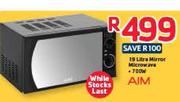 Aim 19Ltr Mirror Microwave-700W