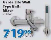 Isca Garda Lite Wall Type Bath Mixer 9101-2-Per Set