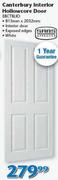 Swartland Canterbury Interior Hollowcore Door 813x2032mm EBCTBLIO