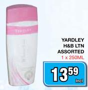 Yardley H&B LTN Assorted-1 x 250ml