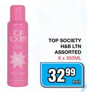 Top Society H&B LTN Assorted- 6 x 350ml
