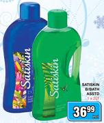 Satiskin B/Bath Asstd - 1 x 2Lt