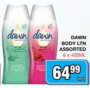 Dawn Body LTN Assorted-6 x 400ml