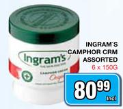 Ingram's Camphor Crm Assorted-6 x 150g