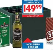 Windhoek Draught Sharing pack-16x660ml