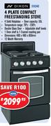 Dixon 4 Plate Compact Freestanding Stove DIX54B