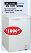 Dixon 130L Chest Freezer DCF130W