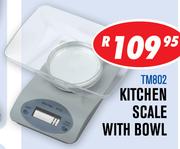 Amber Kitchen Scale With Bowl TM802