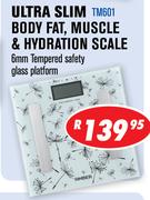 Amber Ultra Slim Body Fat Muscle & Hydration Scale TM601