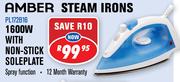 Amber 1600W With Non-Stick Soleplate Iron PL172B16