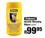 Fellowes Screen Cleaning Wipes