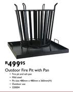Outdoor Fire Pit With Pan