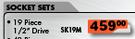 19-Piece Socket Sets SK19M