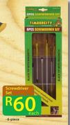 Timbercity 6-Piece Screwdriver Set