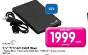 Seagate 2.5" 2TB Slim Hard Drive
