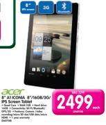Acer 8" A1 ICONIA 8"/16GB/3G/IPS Screen Tablet