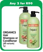 Organics Hair Shampoo Or Conditioner(All Variants)-2X1L