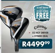 Callaway Golf X2 Hot Driver + Hybrid Deal
