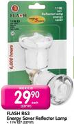 Flash R63 Energy Saver Reflector Lamp 11W E27-Each