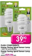 Flash Components Energy Saving Spiral Sensor Lamp 20W-Each 