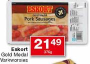 Eskort Gold Medal Varkworsies-375g