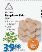  Fireplace Brix-8kg Pack
