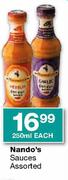 Nando's Sauces Assorted-250ml Each