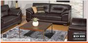 Dormino 3 Piece Genuine Leather Lounge Suite