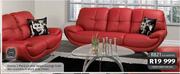 Avante 3 Piece Leather Upper Lounge Suite