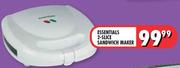 Essentials 2-Slice Sandwich Maker