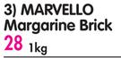 Marvello Margarine Brick-1kg