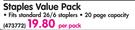 XRexel Staples Value Pack-Per Pack